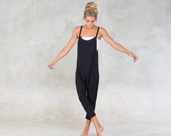 Cocoon Jumpsuit ~ Drop crotch romper ~ Over all ~ Woman romper ~ Lounge wear ~ Bamboo Clothing