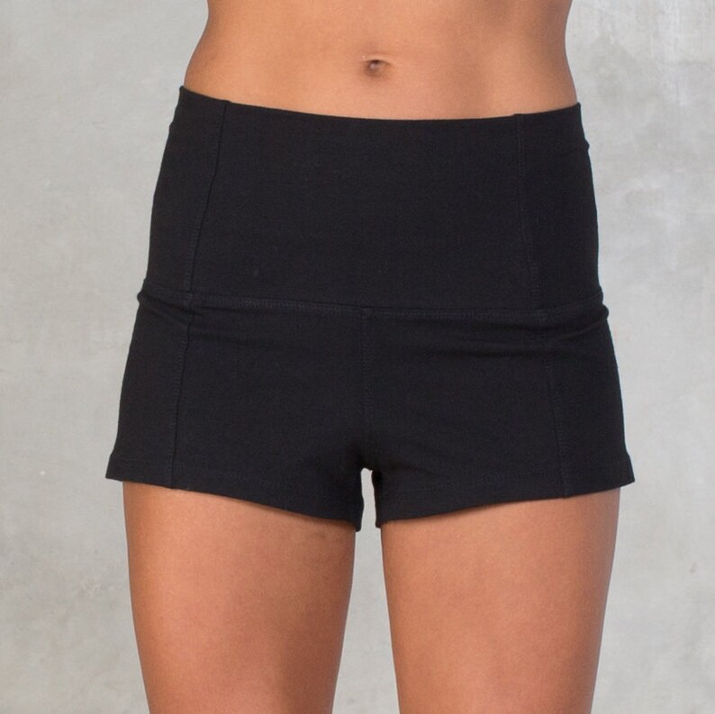 Yoga Shorts Organic Cotton Shorts Booty Shorts Yoga Etsy