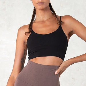 Bamboo sports bra - yoga top - bamboo bralette - bustier - Sati Creation