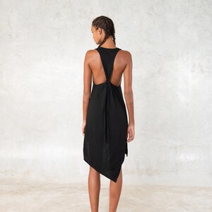 Asymmetrical Dress Organic Cotton Basic Dress Tank Dress Summer dress Organic clothing image 4