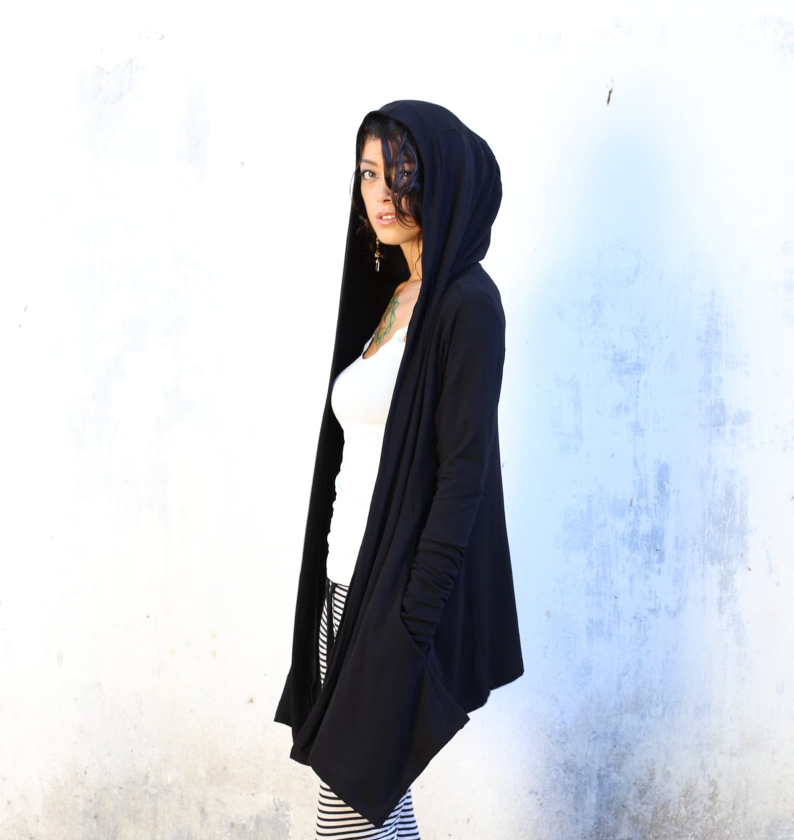 SRG-Type 155 Black Super Shrug Hoodie