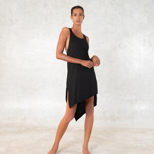 Asymmetrical Dress Organic Cotton Basic Dress Tank Dress Summer dress Organic clothing image 3