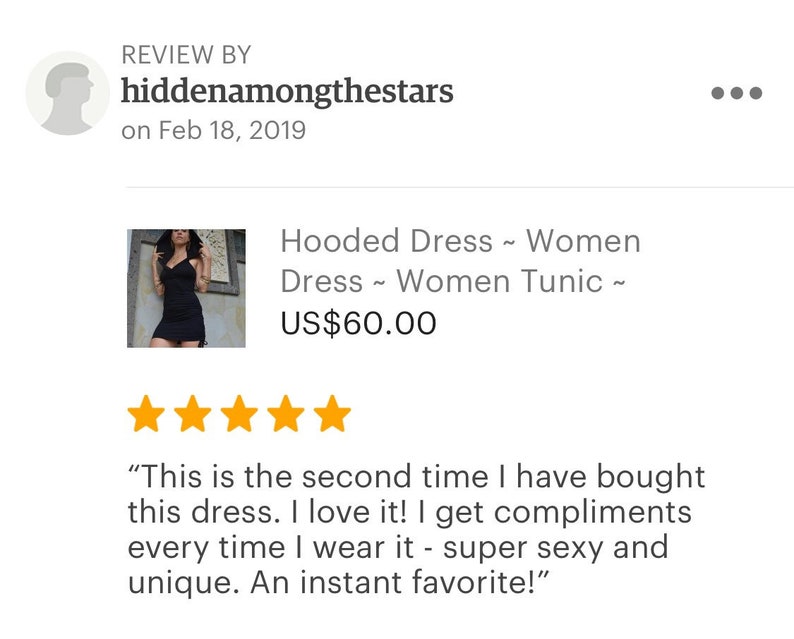 Hooded Dress ~ Women Dress ~ Women Tunic ~ Summer Dress