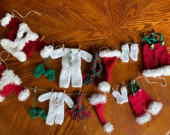 Großes Wäscheset des Weihnachtsmanns