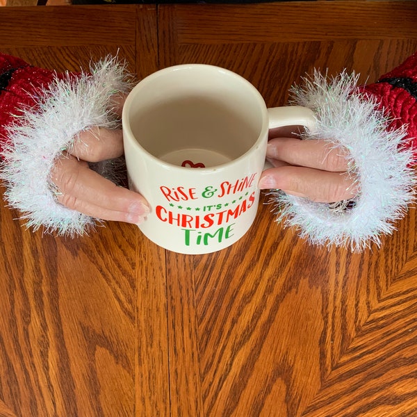 Santa Clause Fingerless Gloves