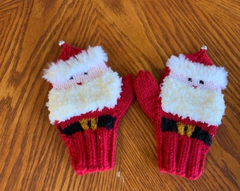 Kids - Adult Santa Mittens