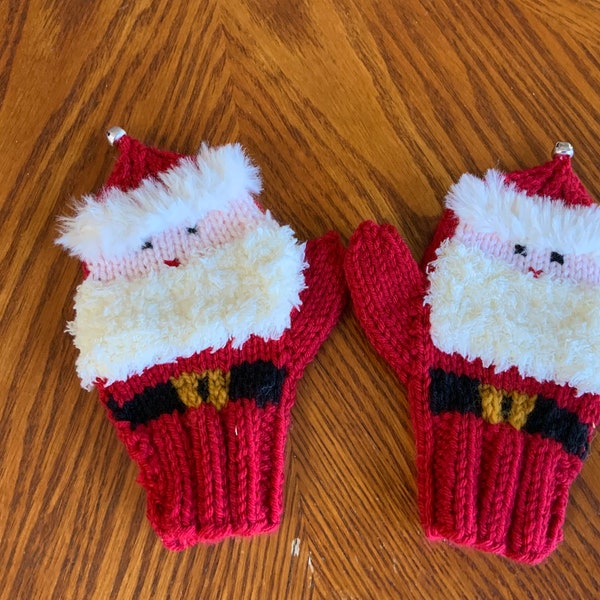 Kids - Adult Santa Mittens