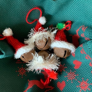 Christmas Large Santa Bell Ornaments