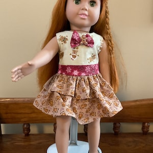 Doll Gingerbread Man Dress
