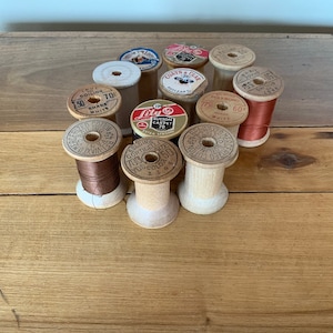 Large Wooden Thread Spools