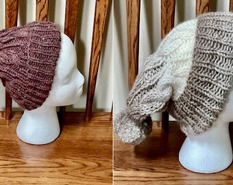 Lady’s Cabled Slouchy Hat