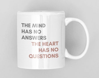 Inspirational Coffee Mug: 'What You Seek Is Seeking You'