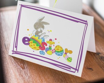 Happy Easter cards, Easter greeting cards, Easter card set, cute Easter cards     GCA9787