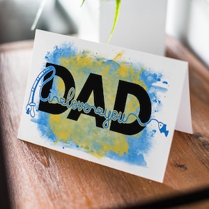 Fishing Dad Card: Happy Father&#39;s Day or Birthday