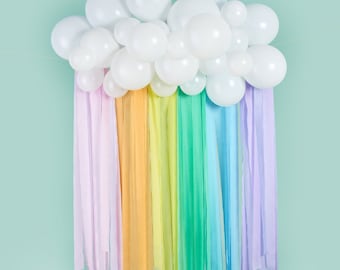 Pastel rainbow balloon backdrop | rainbow balloon garland | balloon kit | baby shower balloon | pastel rainbow party decorations  PAR9757