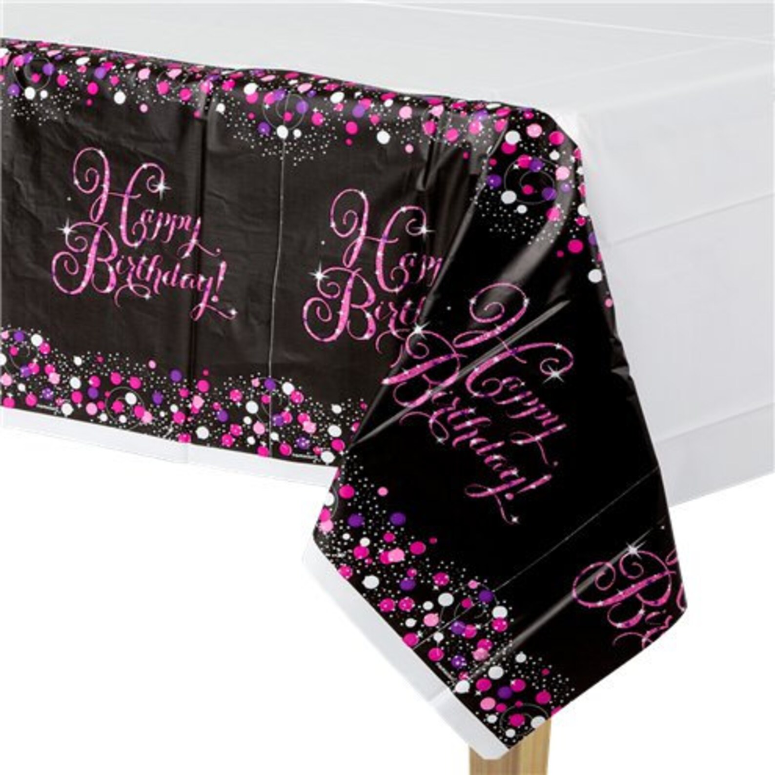 Pink Plastic Party Table Covers Tablecloths for Birthdays Etsy