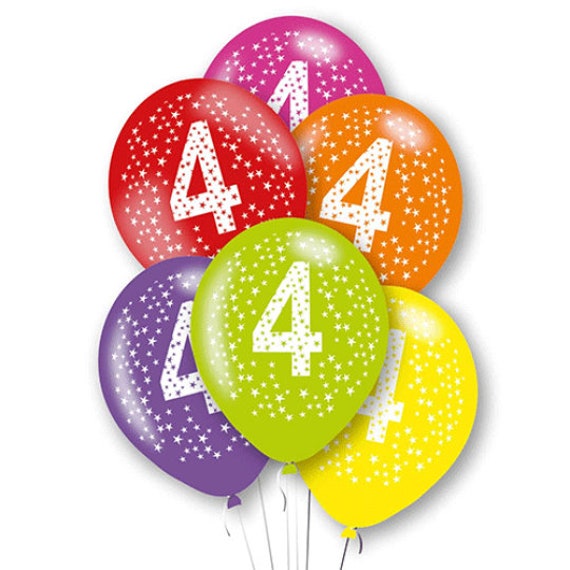 Globo del número 4, globos de número grande de 40 pulgadas, decoración de  fiesta de cumpleaños de 4 años, decoración de letrero de cumpleaños de 4