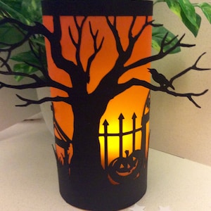 Halloween decorations, Halloween candle lanterns, Halloween luminaries, halloween lights image 1