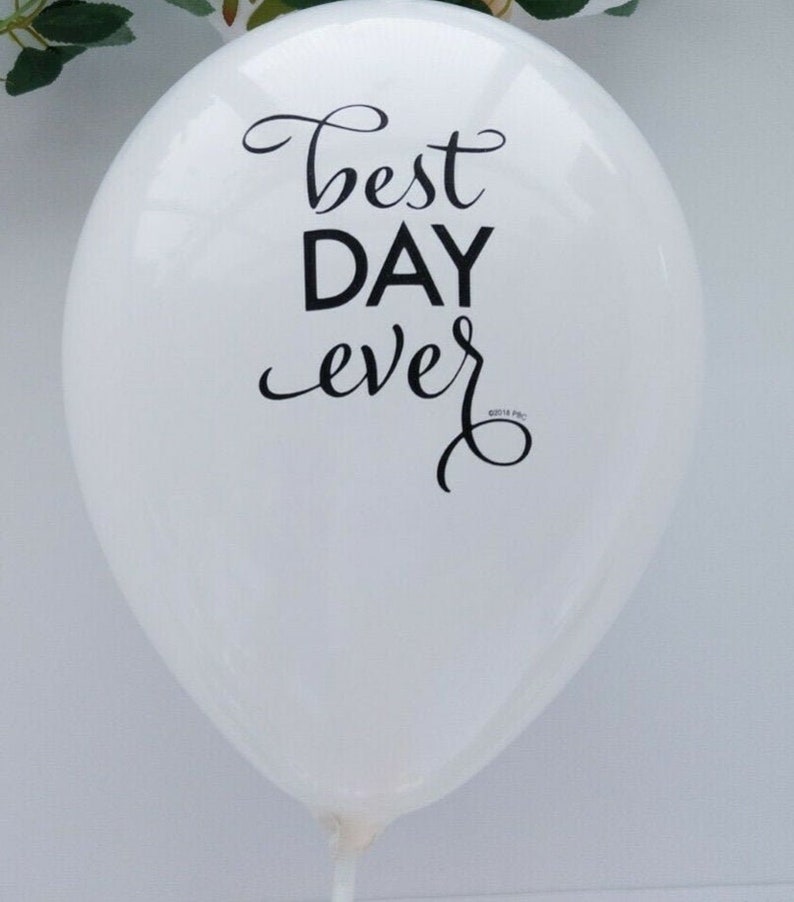 Rustic Wedding Props Wedding Balloons best day ever Wedding Decorations Wedding Balloons