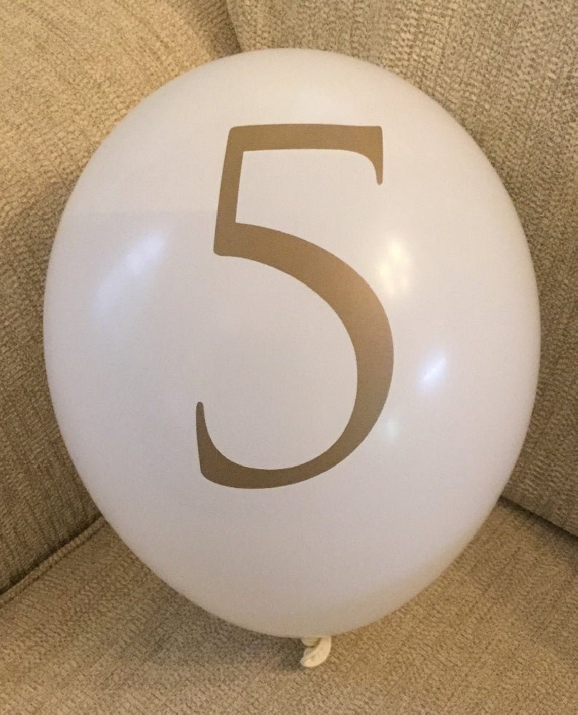 11 White Gold Number Balloons 110 Table Number Balloons Etsy