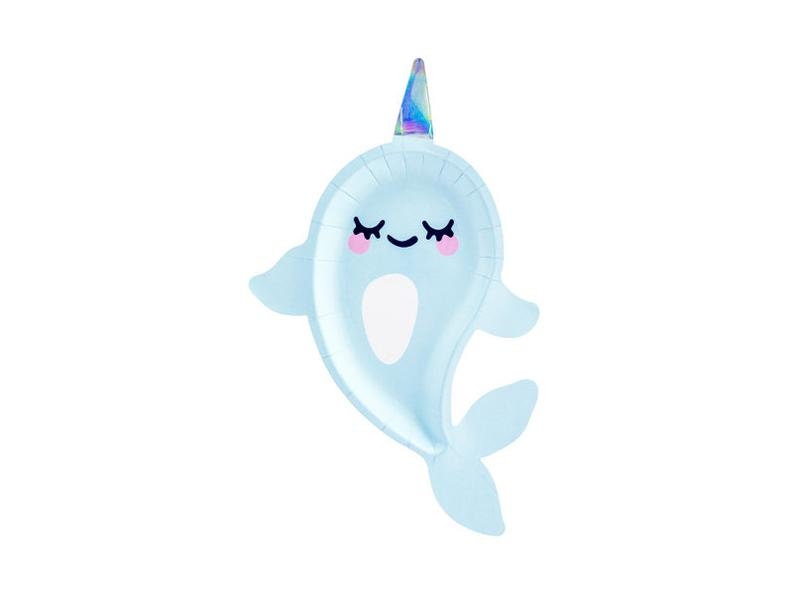 Download Narwhal Under The Sea Birthday Party Decorations 6 Narwhal Party Plates 1st Birthday Party Mermaid Birthday Party Baby Shower Party Craft Supplies Tools Plates