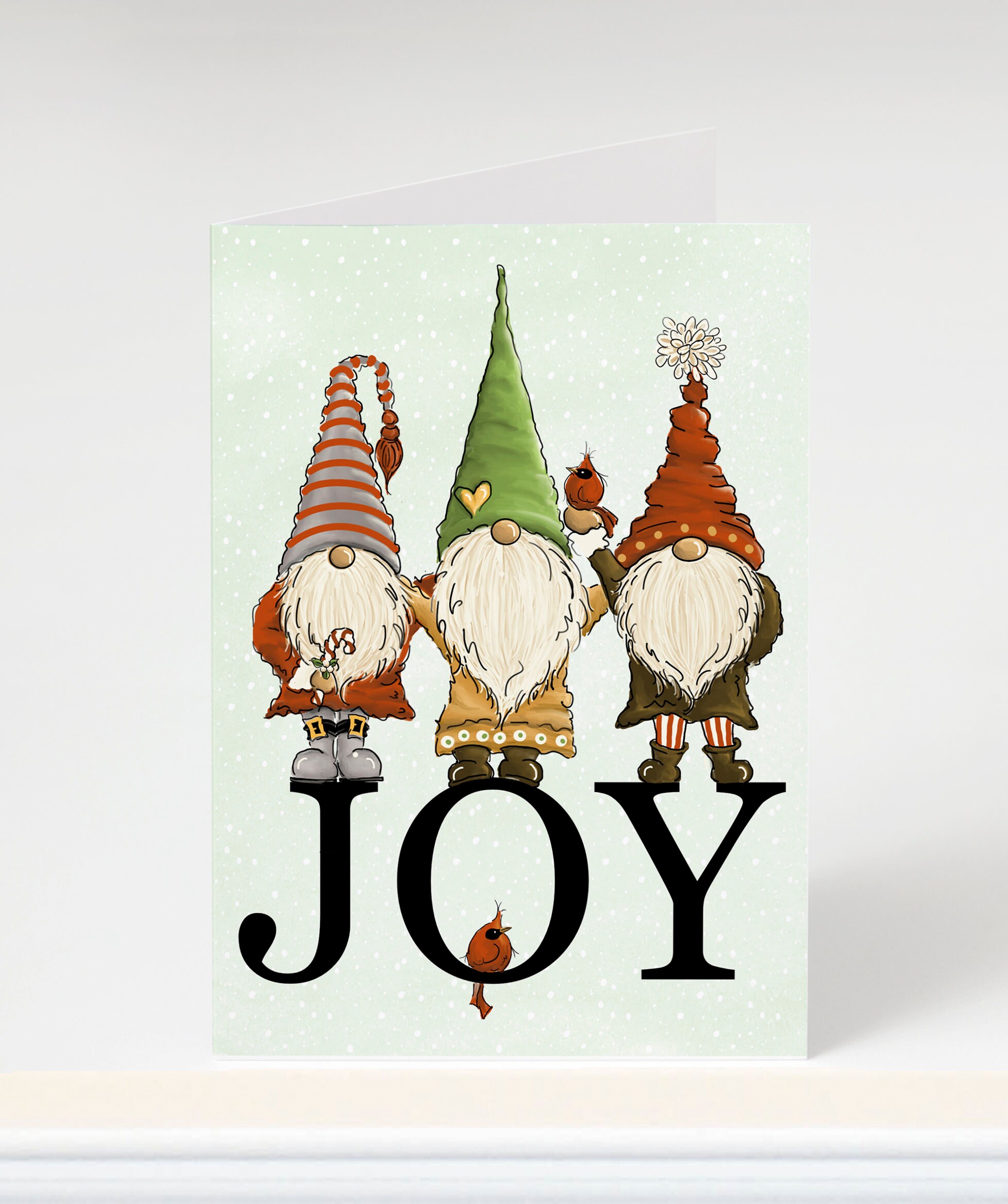 Christmas cards Gnome Christmas cards Funny Christmas Etsy