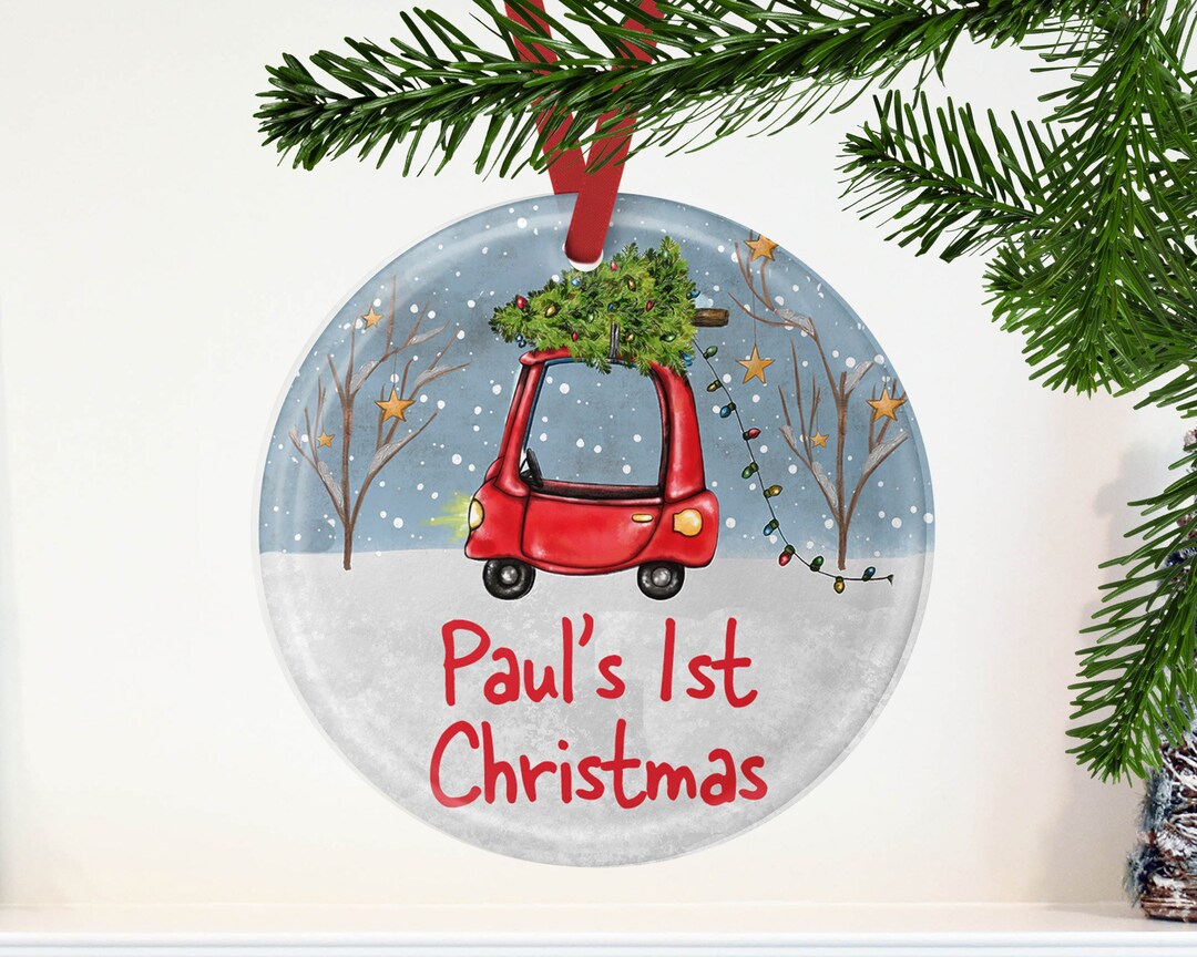 Personalised Baby's First Christmas Decoration Babys 1st - Etsy UK