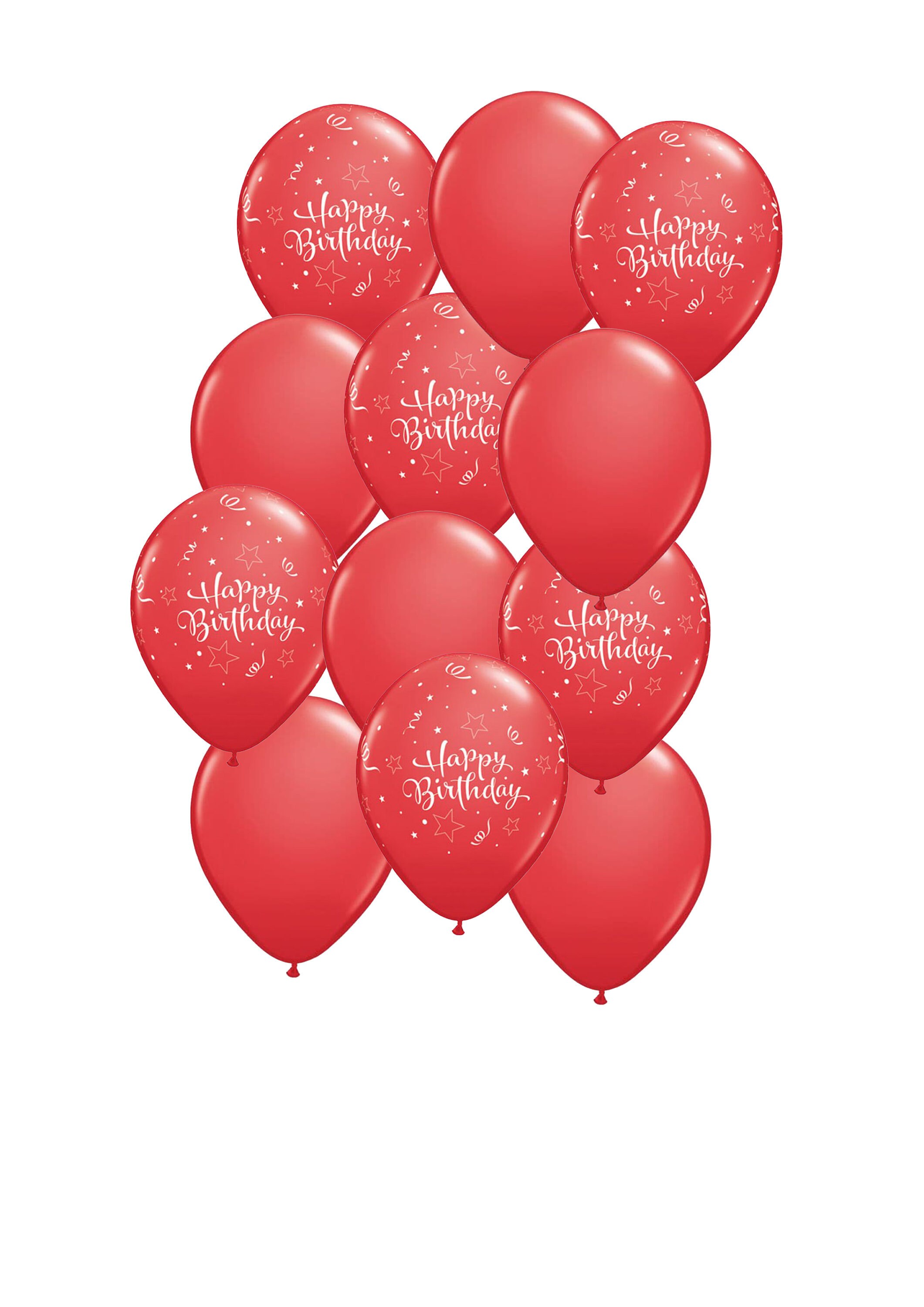 Globos rojos de feliz cumpleaños / Decoraciones de fiesta de cumpleaños /  Decoración de cumpleaños / Globos para fiesta / BAL9662 -  España