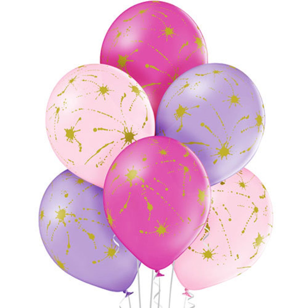 Ballons en latex rose vif, ballons danniversaire, décor de ballons