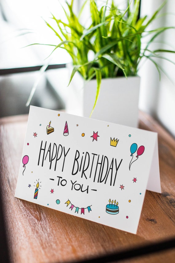 Tarjetas de feliz cumpleaños paquete de tarjetas de - Etsy España