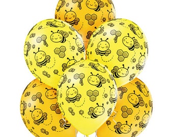 Bee Balloons, bee baby shower, bumble bee balloons, bee party, balloons, yellow balloons BAL9936