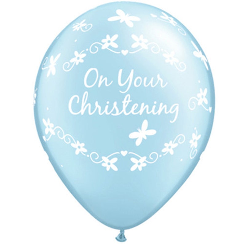 12 Christening Party Party Balloons on Your Christening Etsy UK