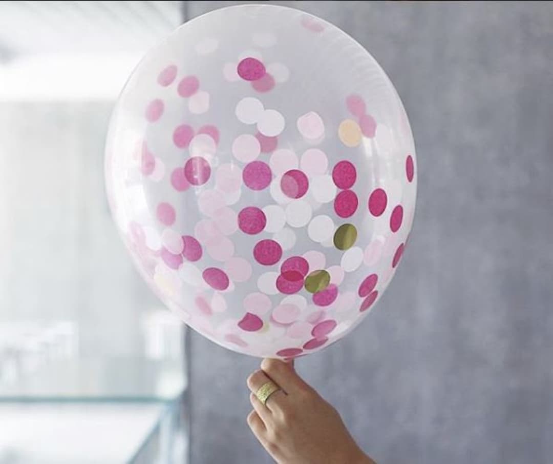 Decorazioni 2° Compleanno Ragazze SelfTek - 3 Scatole Palloncini, Numero 2, 24 Palloncini Rosa E Bianco - Foto 1
