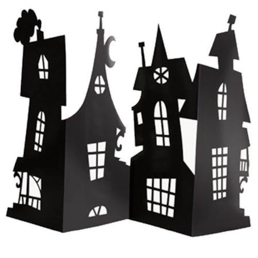 Haunted House Fold Out Decoration, Halloween Decoration, Table Centre ...