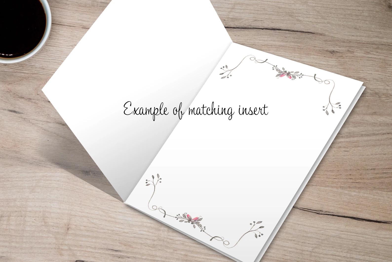 White Cotton Cards LLA45-GP Carte Faite à La Main Pour 45ème