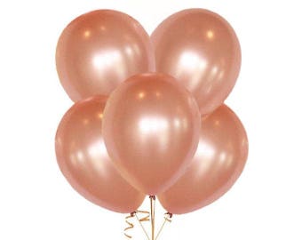 12 rose gold balloons,  birthday balloons, rose gold decor, rose gold party, wedding balloons BAL9828