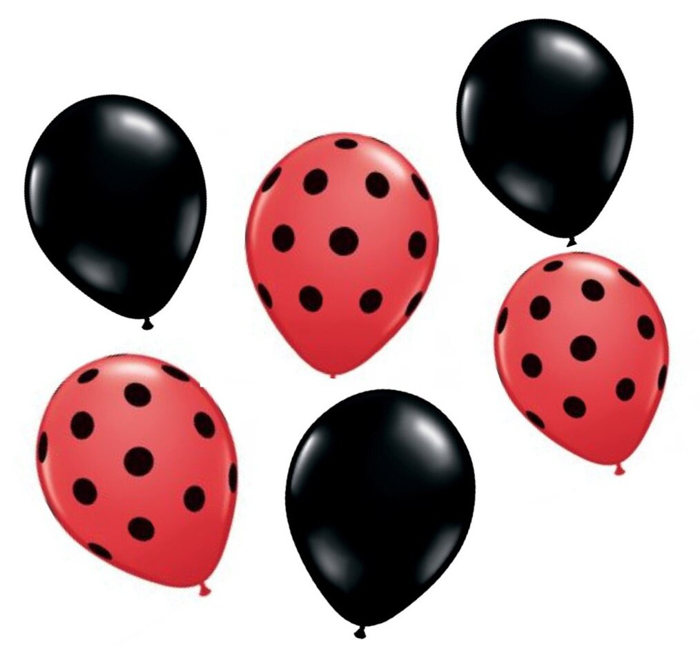 Ballon Miraculous Ladybug - Lot de 6