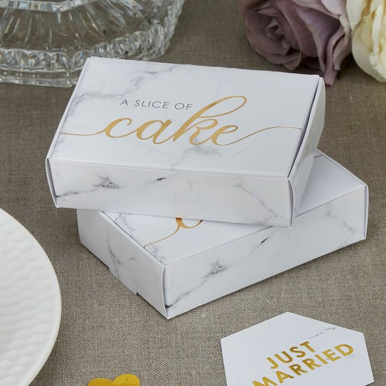 10 Cake Boxes Wedding Cake Boxes Party Favour Box Favor Etsy UK