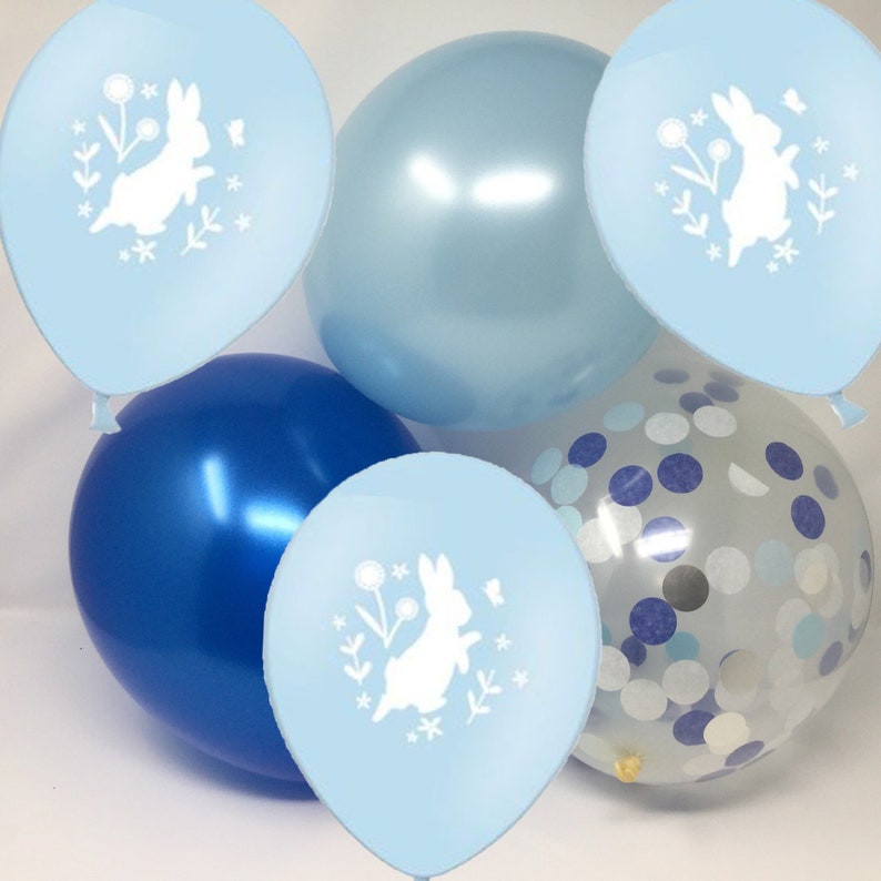 Girls Birthday Party Neutral Baby Shower Birthday Bunny Rabbit Party Balloons