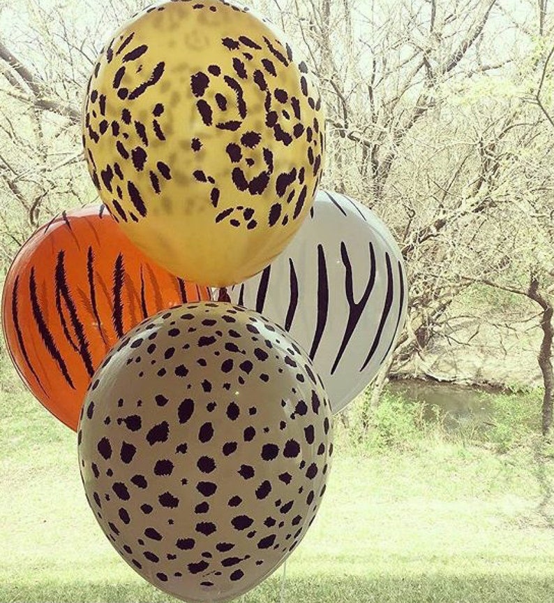 Safari balloons animal balloons zoo party BAL9910 image 1