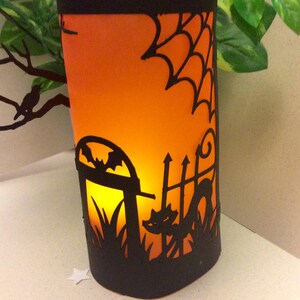 Halloween decorations, Halloween candle lanterns, Halloween luminaries, halloween lights image 2