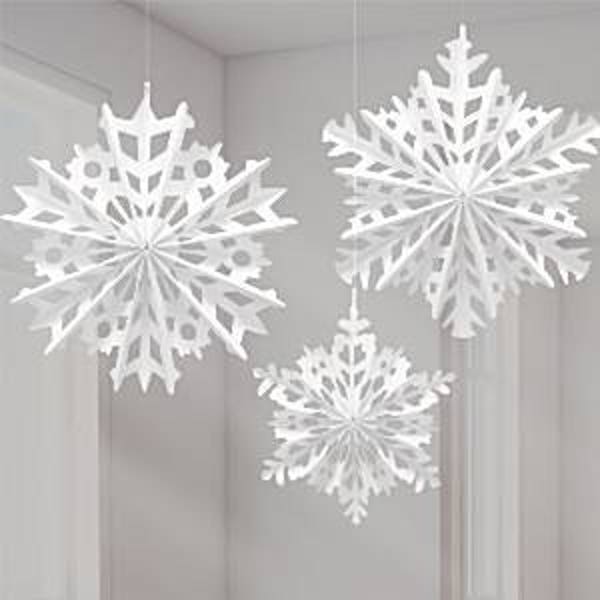 Snowflake decoration, Christmas Decoration, paper fan PAR9861