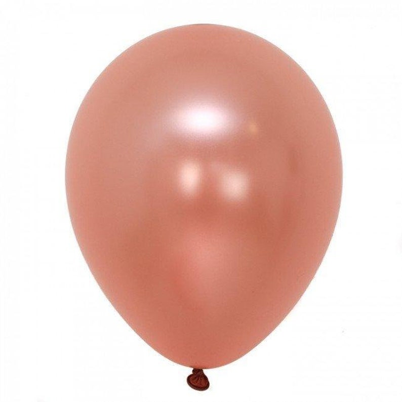 12 rose gold Baby Shower Balloons Wedding Balloons bridal shower Balloons Party Balloons ivory and white balloon bouquet