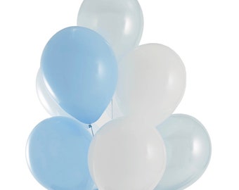 Powder blue balloons | baby blue party balloons | wedding balloons | latex balloons BAL9684