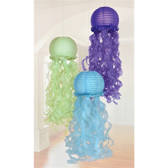 Jellyfish Hanging Sea Creature Decorations Under The Sea Party Decorations Pirate Party Party Supplies