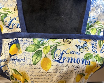 Apron with Lemons, Spring theme Apron, Hostess gift, housewarming gift, Gifts
