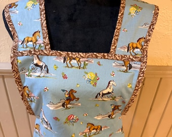 Apron with cowgirl theme