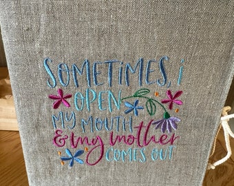 Journal, writer’s companion, composition book cover, new job promotion gift, retirement gift