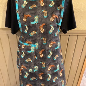 apron with western theme