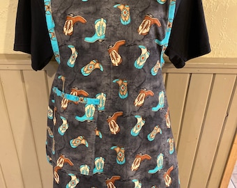 apron with western theme